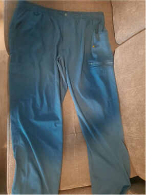 Men's Carhartt Teal Joggers L with Yellow Drawstring
